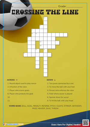 Soccer Crossing the Line