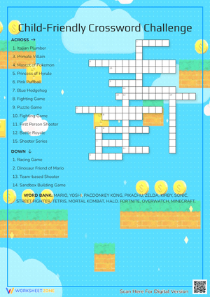 Child-Friendly Crossword Challenge