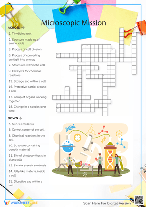 Microscopic Mission Crossword Puzzle