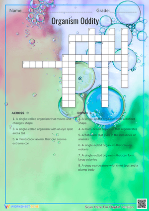 Organism Oddity Crossword Puzzle