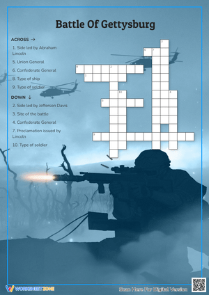 Battle of Gettysburg Crossword | Essential Grade 5 History