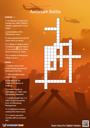 Grade 5 Antietam Battle — Printable No-Prep Worksheet