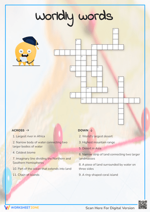 Worldly Words Crossword Puzzle