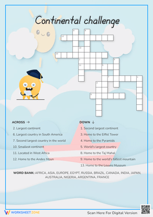 Continental challenge Crossword Puzzle
