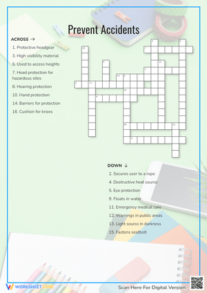 Prevent Accidents Crossword Puzzle