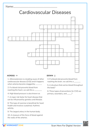 crossword cardio diseases