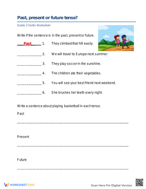 Past, present & future tenses 1