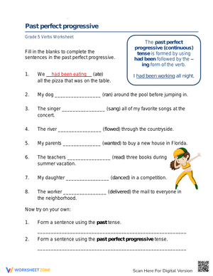 Past perfect progressive