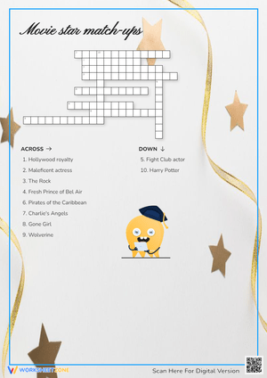 Movie Star Match-ups Crossword Puzzle