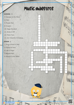 Music Maestros Crossword Puzzle