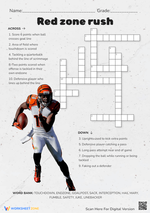 Red Zone Rush: Football-Themed Learning Activity