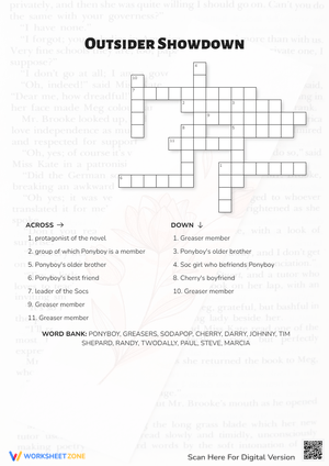 Outsider Showdown Crossword Puzzle