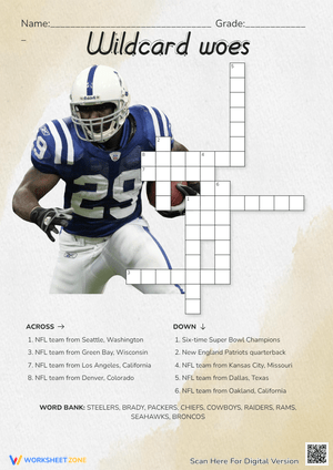 Wildcard Woes: Football-themed Puzzle Activity
