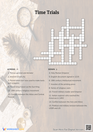 Time Trials Crossword Puzzle