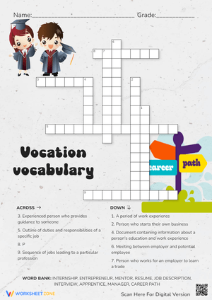Vocabulary: Vocational Vocabulary for Students