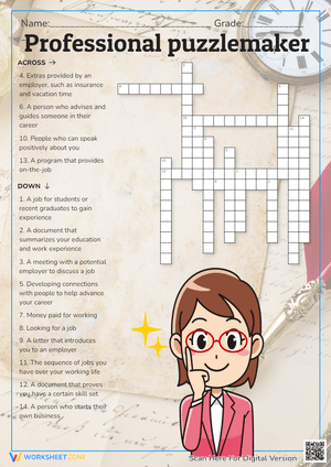 The Professional Puzzlemaker Worksheet