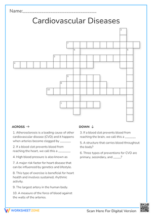 crossword cardio diseases