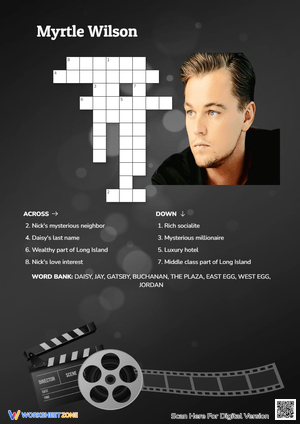 Essential Myrtle Wilson Crossword | Grade 5 ELA