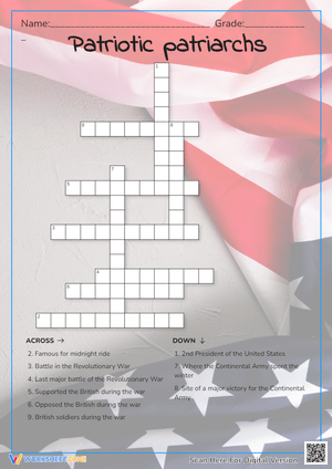 Patriotic Patriarchs Crossword Puzzle