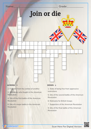 'Join or Die' Crossword Puzzle