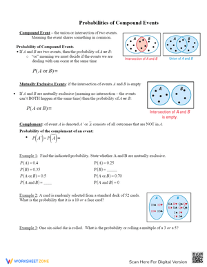 Exercise on Probabilities of Compound Events