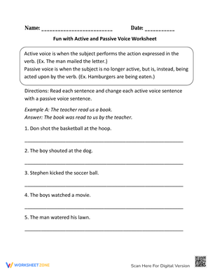 Fun with Active and Passive Voice