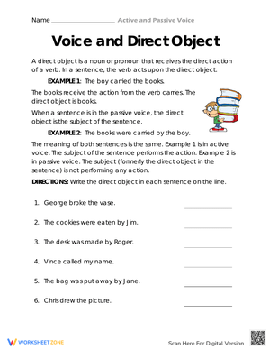 Voice and Direct Object