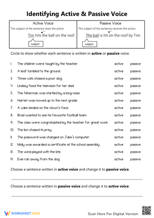 Identifying Active & Passive Voice (2)