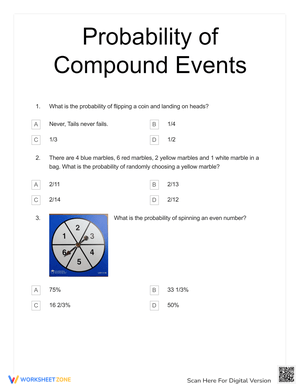 Test on Compound Events and Probability Concepts