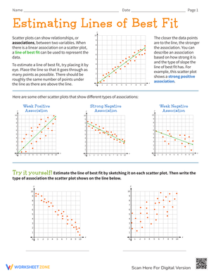 Scatter Plots Worksheets 2024