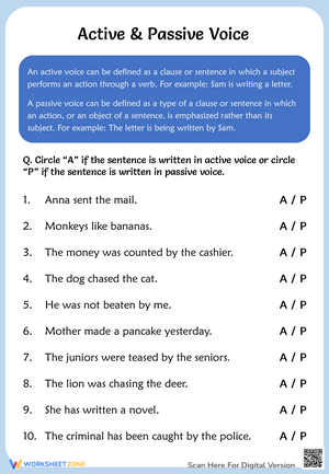 Identify Active and Passive Voice