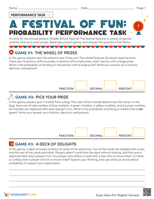 Probability Performance Task: Festival of Fun