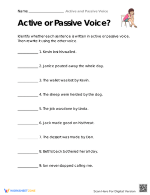 Switching Voice: Active and Passive Practice
