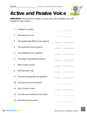 Worksheet on Choosing Between A or B