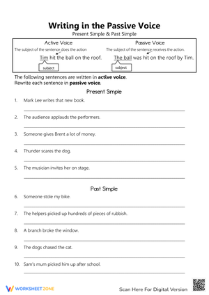 Writing in Passive Voice: Present & Past