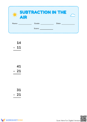 Printable 2-Digit Subtraction Worksheet | Grade 2 Ready