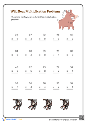 Rhino Multiplication Problems: Math Fun