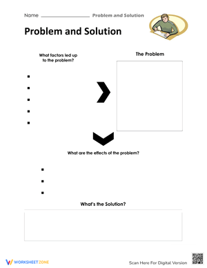 Problem and Solution Worksheet for Skill Enhancement