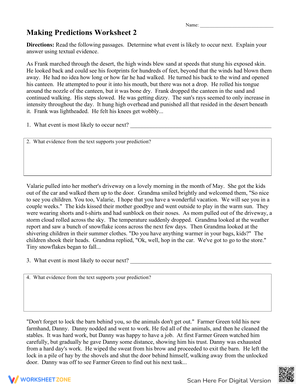 Making Predictions: Enhancing Reading Comprehension