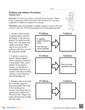 Problem and Solution: Medical Alert Worksheet