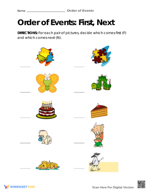 Pictorial Progression: Visual Sequencing Skills