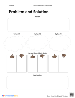 Problem and Solution Worksheet