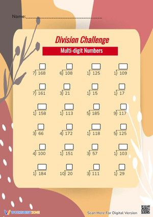 Division Challenge: Multi-Digit Numbers