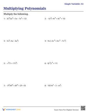 Practice Multiplying Polynomials
