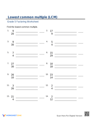 Understanding the Lowest Common Multiple