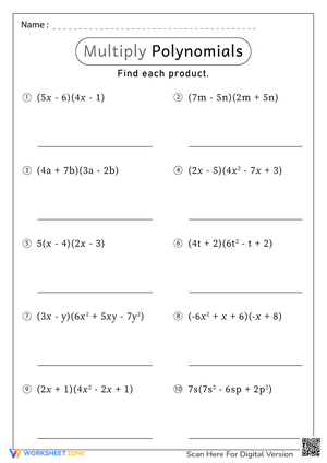 Multiplying Polynomials 2