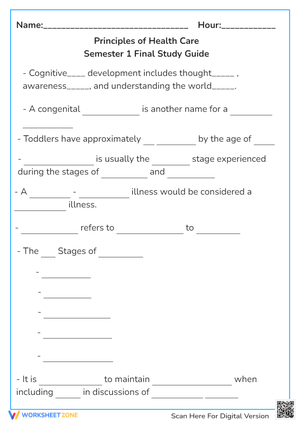 Semester 1 Study Guide Principles