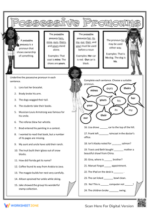 Practice Possessive Pronouns with This Exercise