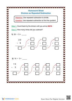 Practice Division as Repeated Subtraction