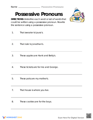 Practice Possession Transformation with This Activity
